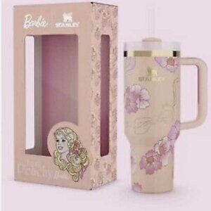 Barbie X Stanley Tumbler 80 s Peaches N Cream 40 Oz Quencher New - Limited Editi